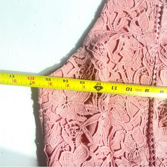 Adelyn Rae Blush Pink Backless Lace Dress - Picture 10 of 16
